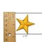 1 Yard Yellow and Gold Embroidered Star Applique Iron On DIY Craft Patch 1.75 inch